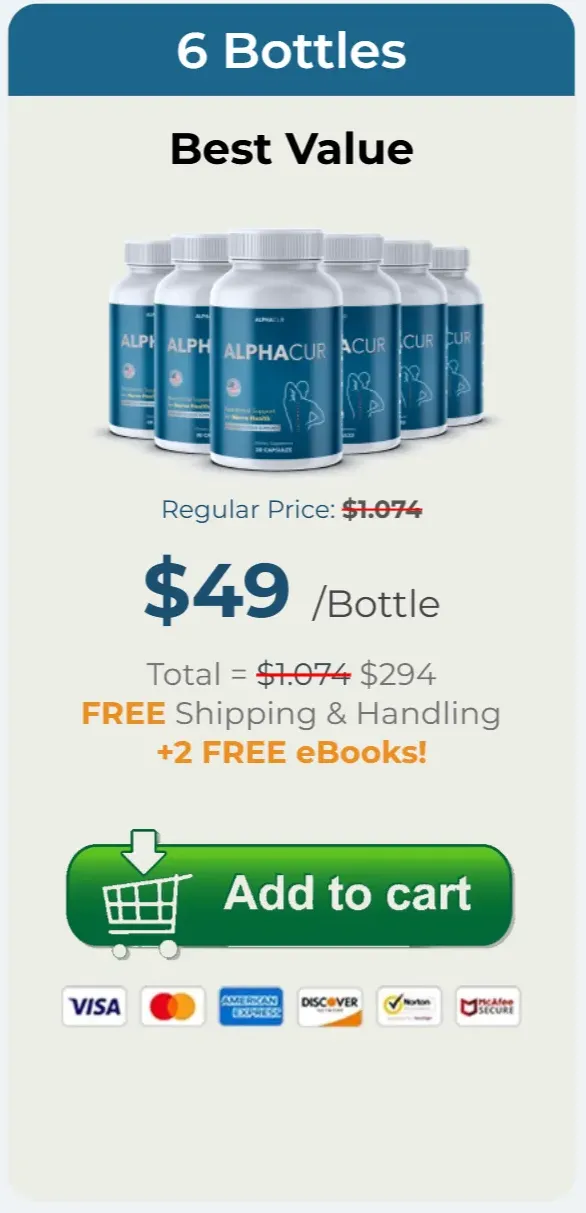 AlphaCur price 6 bottle